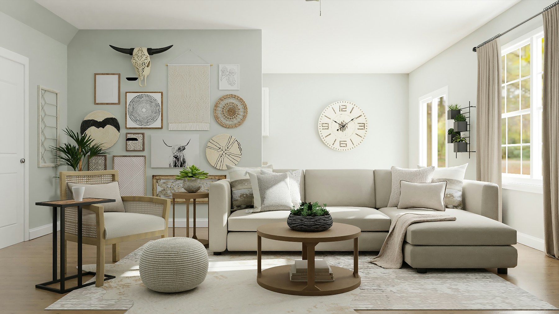Ambiente com cortinas leves e luz natural — imagem ilustrativa